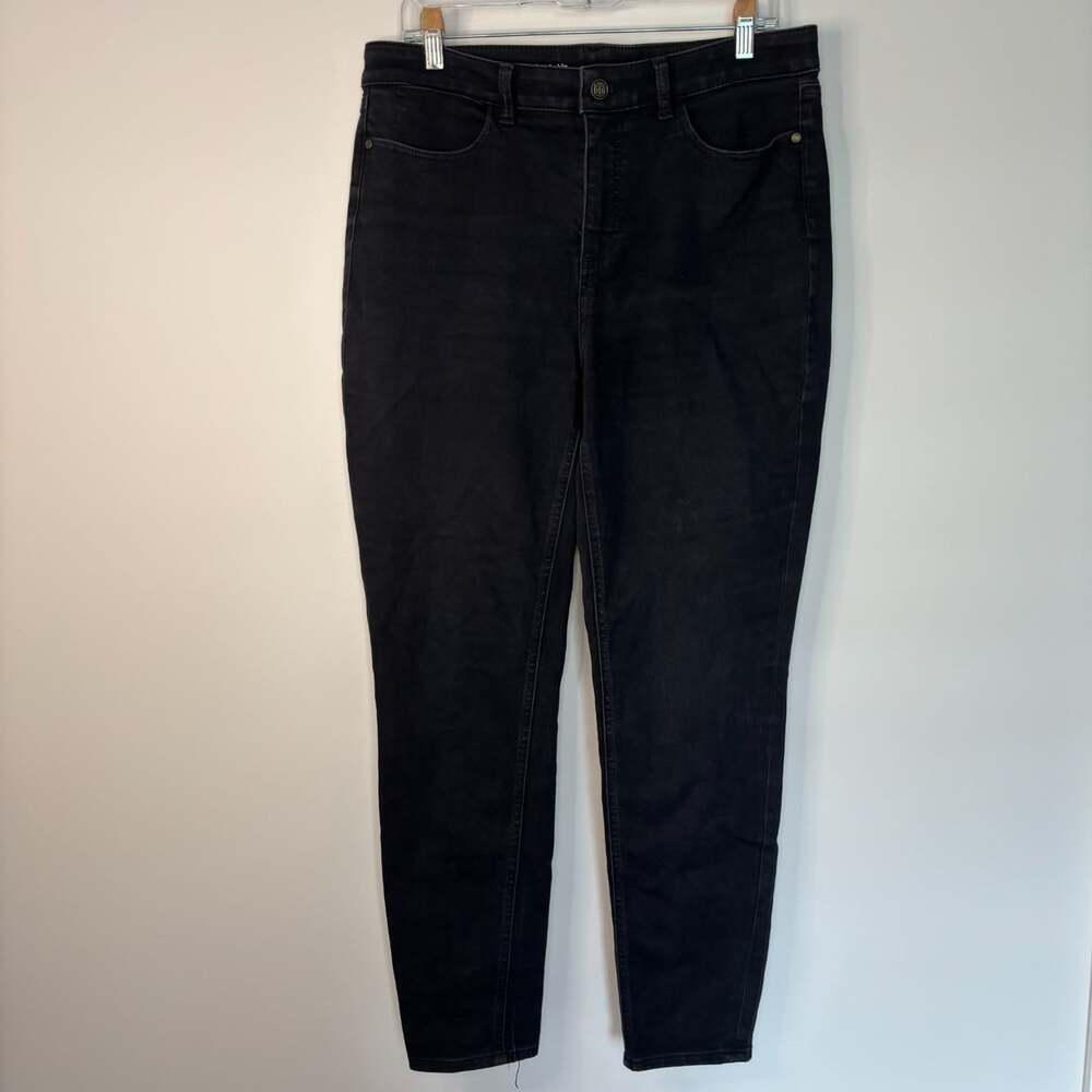 Talbots flawless high rise jegging ankle womens 12 black stretch